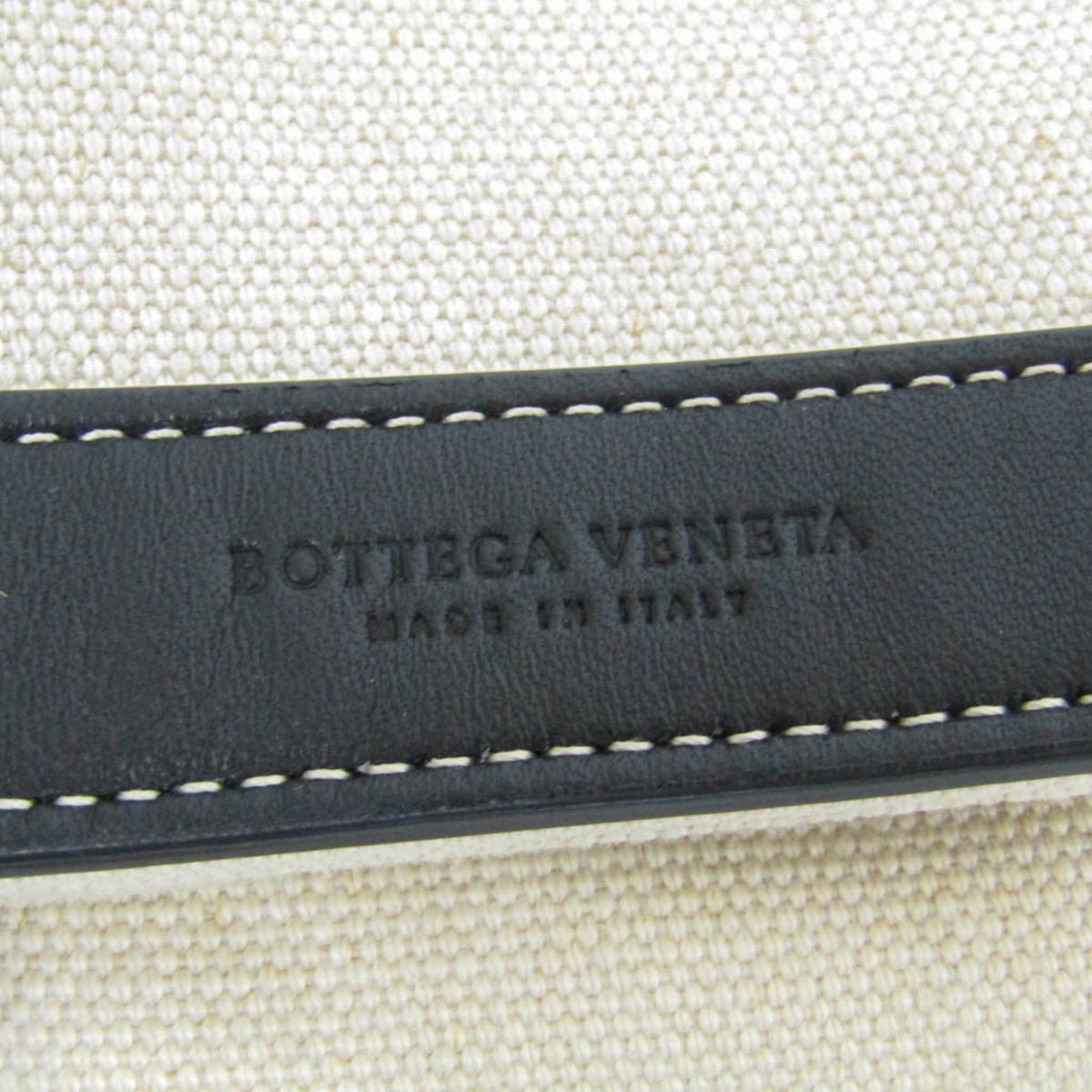 Bottega Veneta Fold Over Canvas With Leather Beige Canvas Crossbody Bag Bag (Pre-Owned)