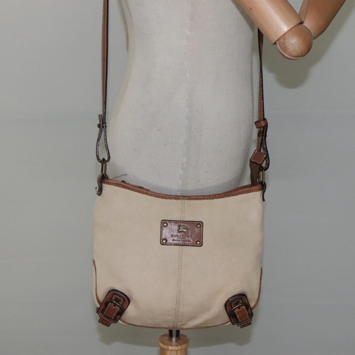 Burberry Blue Label Canvas Beige Canvas Shoulder Bag Bag (Pre-Owned)