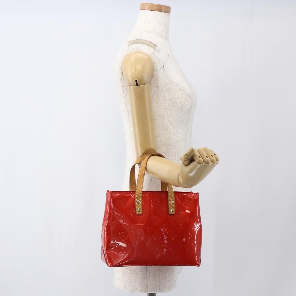 Louis Vuitton Reade Monogram Vernis Red Patent_Leather Handbag (Pre-Owned)