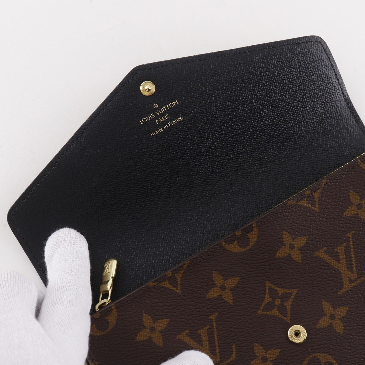Louis Vuitton Sarah Wallet Nm Reverse Monogram Giant And Monogram Canvas Brown Canvas Wallets Accessory (Pre-Owned)