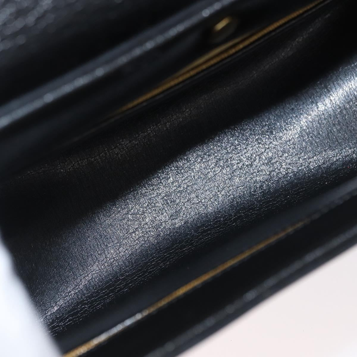 Christian Dior Cd Shoulder Bag Leather Black Calfskin Shoulder Bag Bag (Pre-Owned)