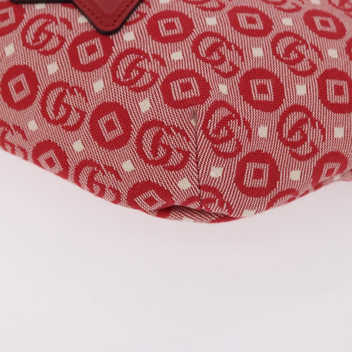 Gucci Children's Belt Printed Gg Coated Canvas Red Canvas Handbag (Pre-Owned)