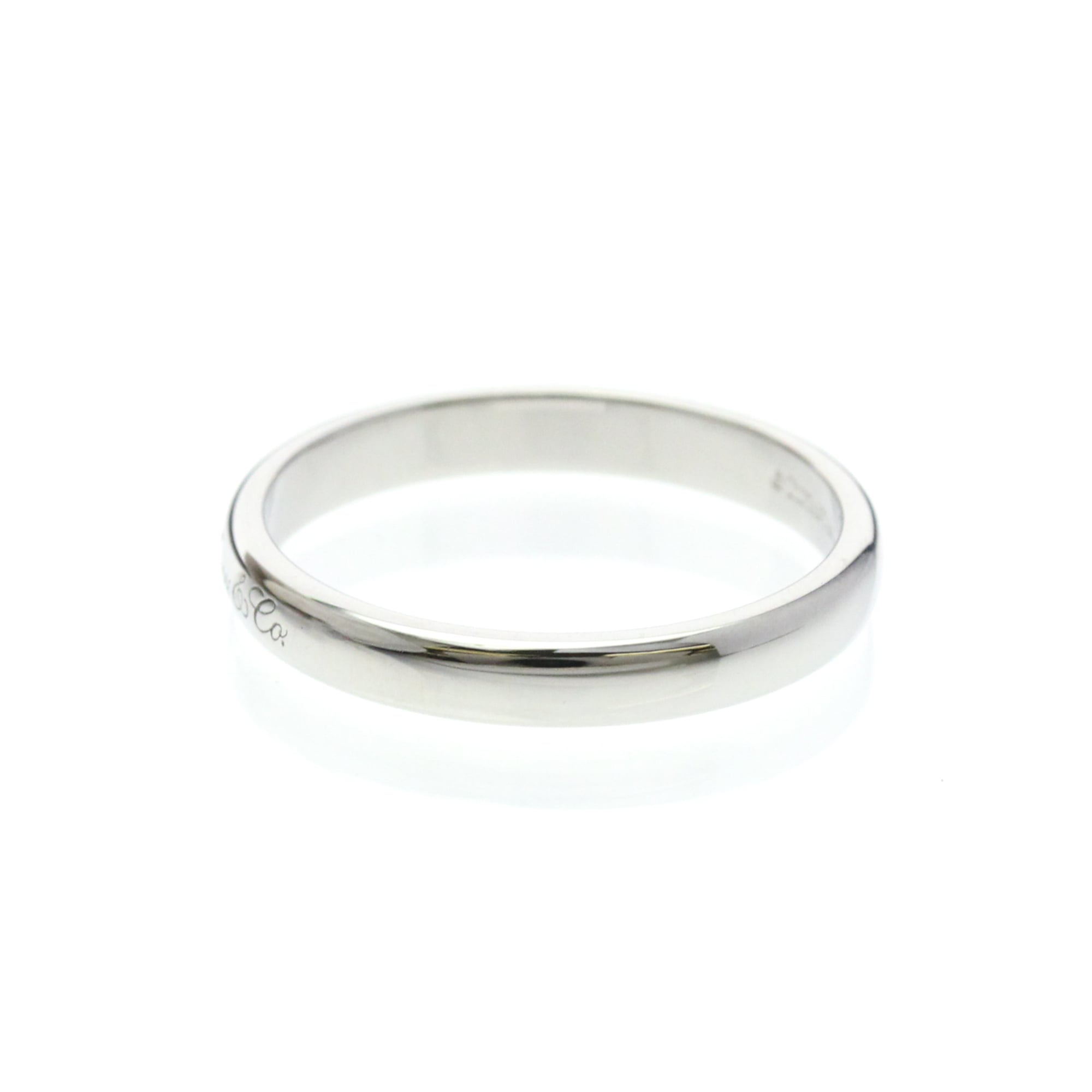 Tiffany & Co. Notes Wedding Band Platinum Silver Platinum Ring Jewelry (Pre-Owned)