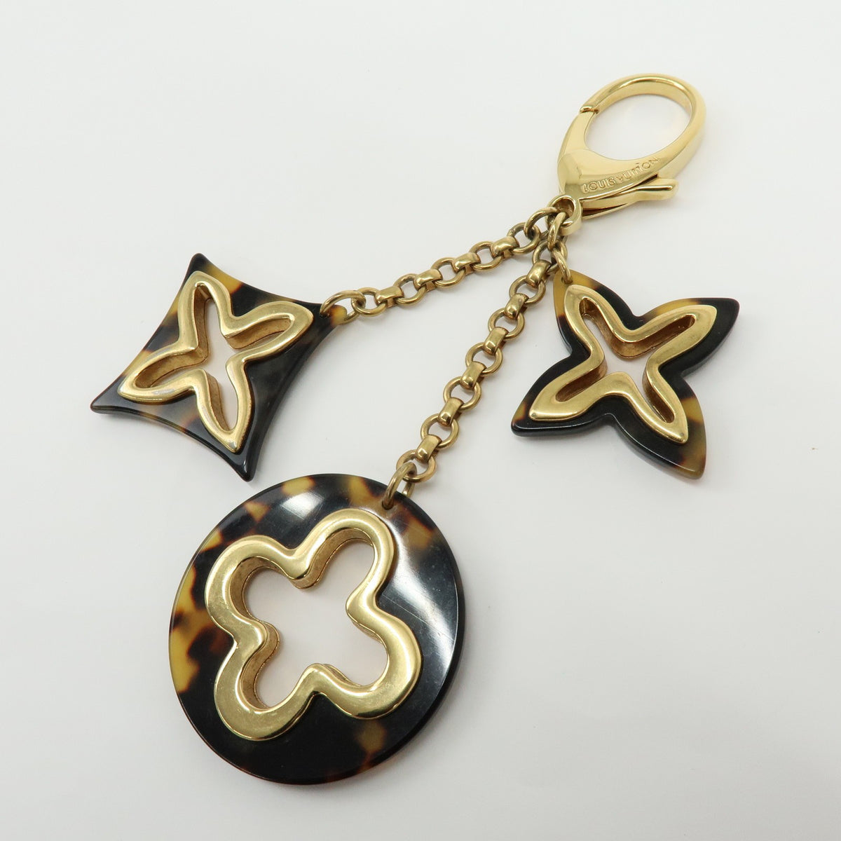 Louis Vuitton Insolence Bag Charm Metal And Tortoise Gold Metal Charms And Keychains Accessory (Pre-Owned)