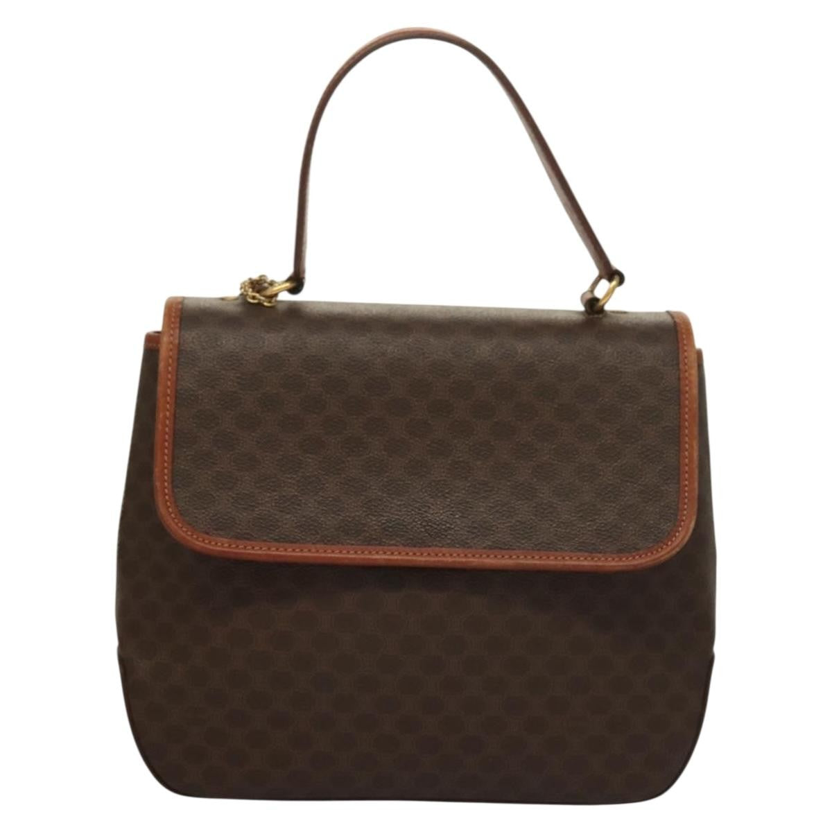 Celine Triomphe Vintage Macadam Canvas Brown Canvas Bag (Pre-Owned)