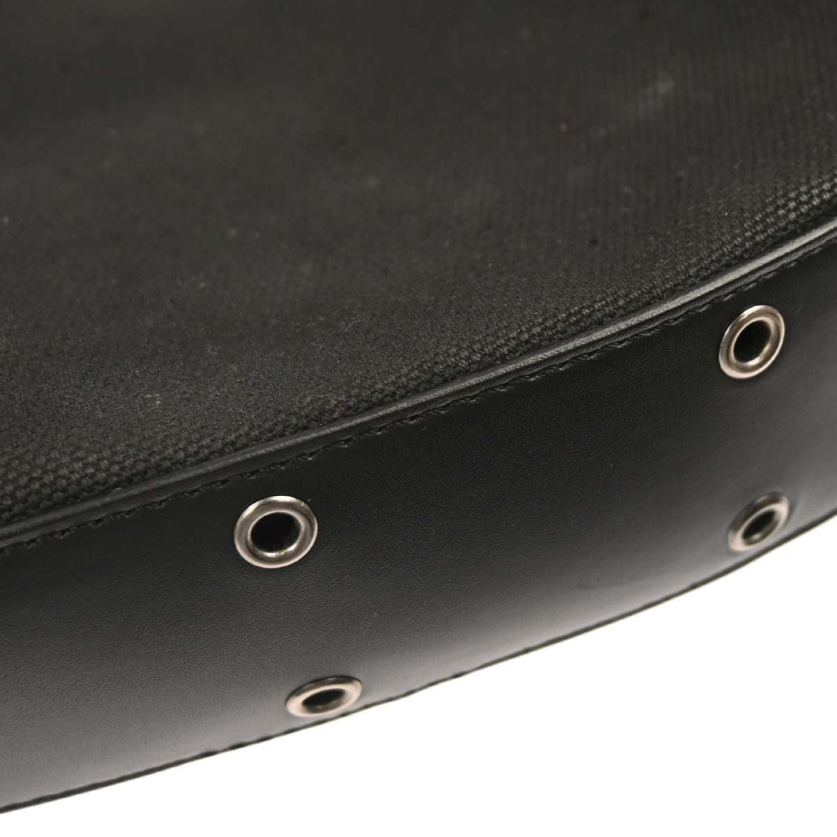 Christian Dior Vintage Street Chic Columbus Canvas Black Canvas Shoulder Bag Bag (Pre-Owned)