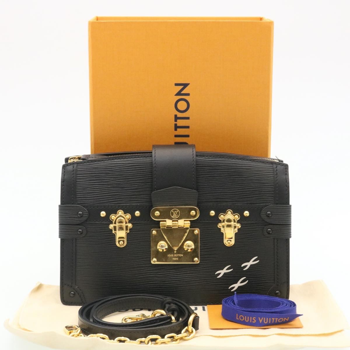 Louis Vuitton Trunk Clutch Epi Leather Black Leather Clutche & Pouche Bag (Pre-Owned)