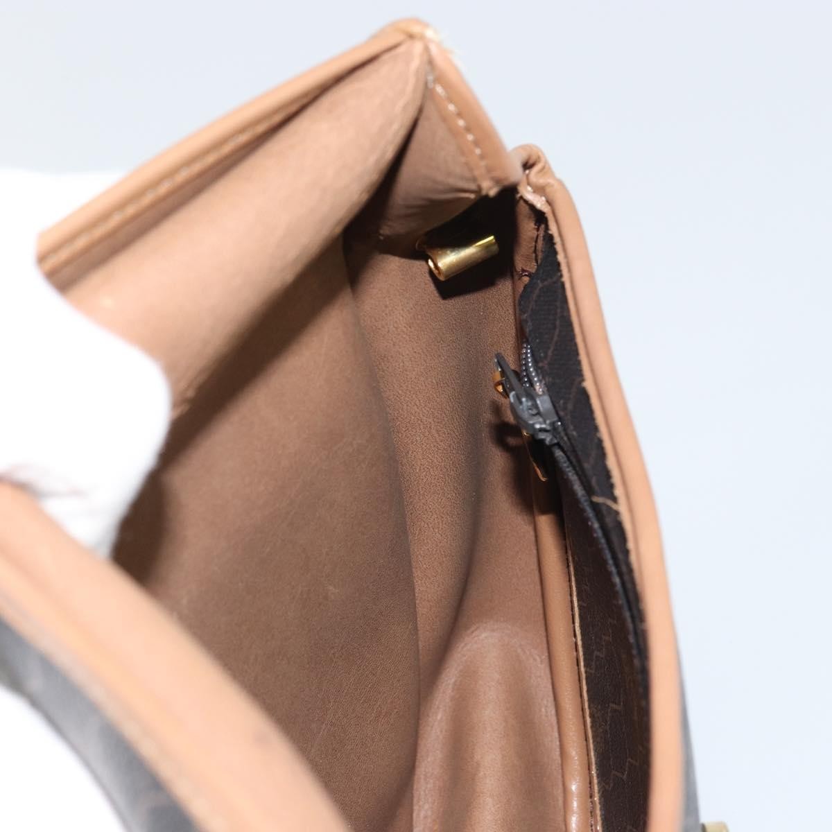 Christian Dior Vintage Honeycomb Flap Coated Canvas Black Canvas Shoulder Bag Bag (Pre-Owned)