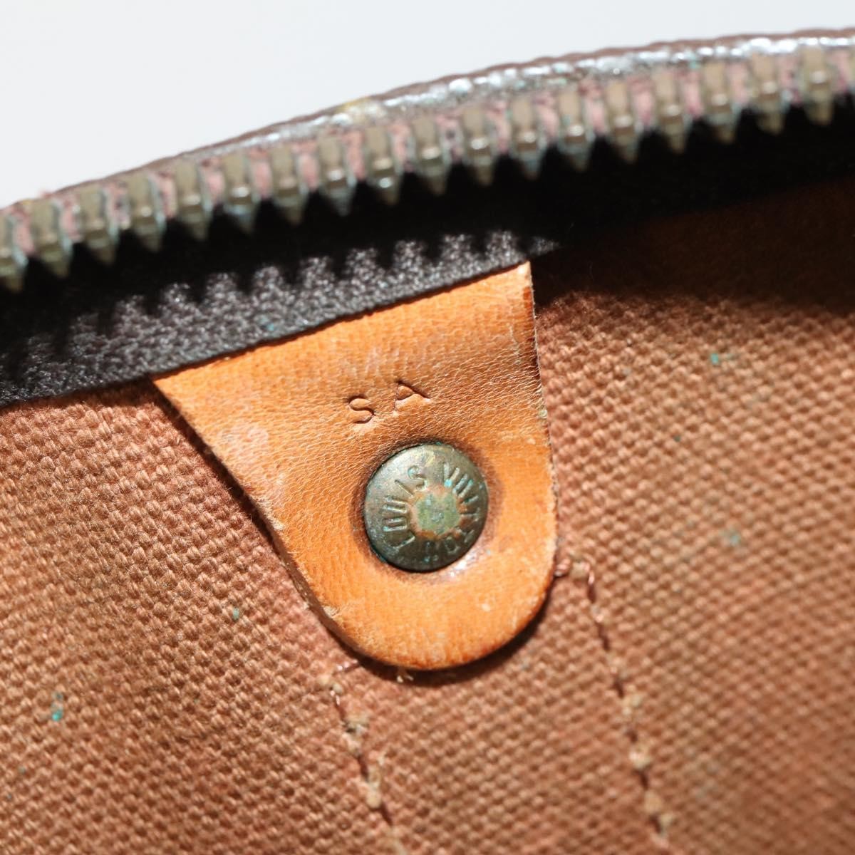 Louis Vuitton Keepall Monogram Canvas Brown Canvas Handbag (Pre-Owned)