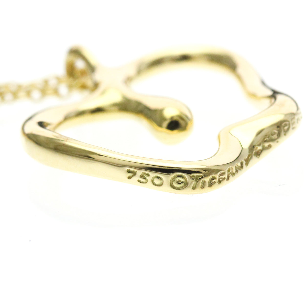 Tiffany & Co. Elsa Peretti Apple Pendant 18K Yellow Gold Gold Yellow_Gold Necklace Jewelry (Pre-Owned)