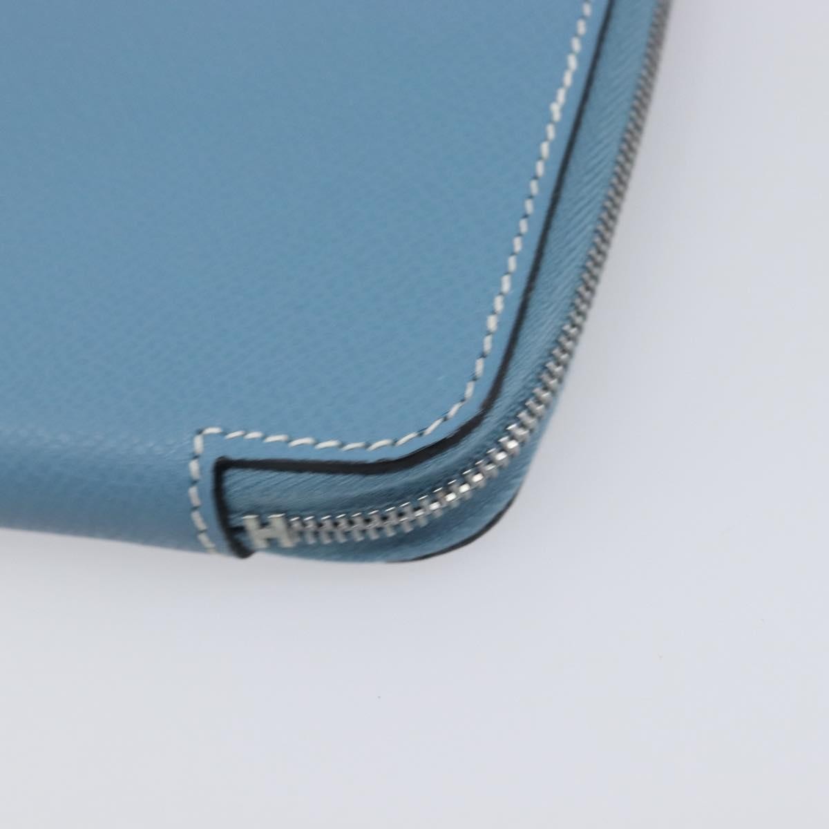 Hermes Vision Ii Agenda Epsom Blue Leather Wallets Accessory (Pre-Owned)