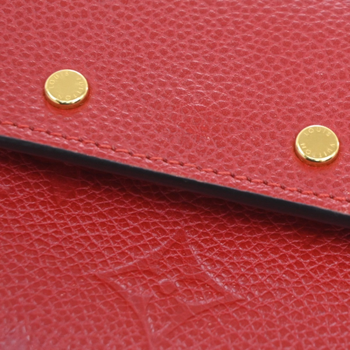 Louis Vuitton Pont Neuf Monogram Empreinte Leather Red Leather Wallets Accessory (Pre-Owned)