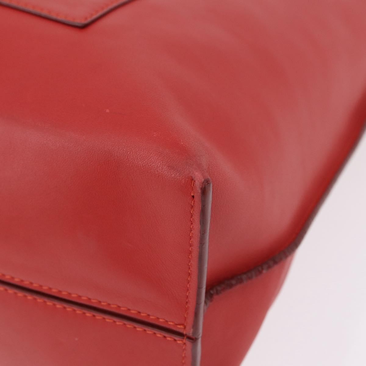 Loewe Tote Leather Red Leather Tote Bag Bag (Pre-Owned)