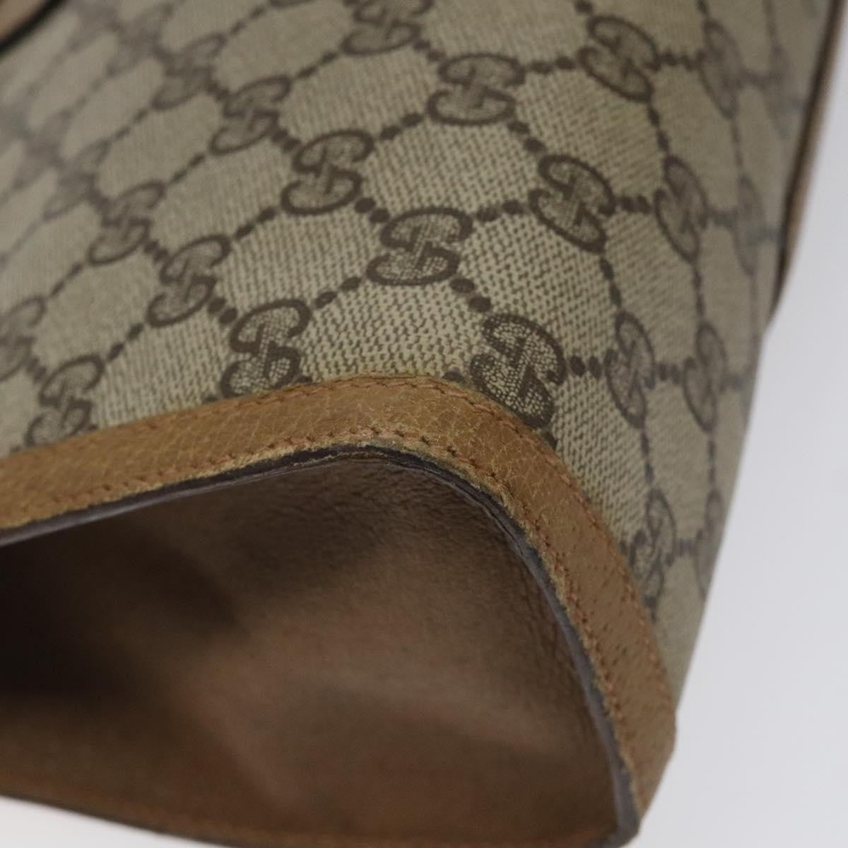 Gucci Sherry Line Canvas Beige Canvas Clutche & Pouche Bag (Pre-Owned)