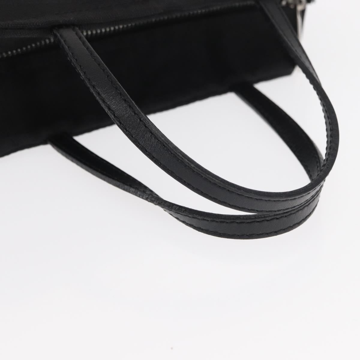 Fendi Vintage Canvas Black Canvas Handbag (Pre-Owned)