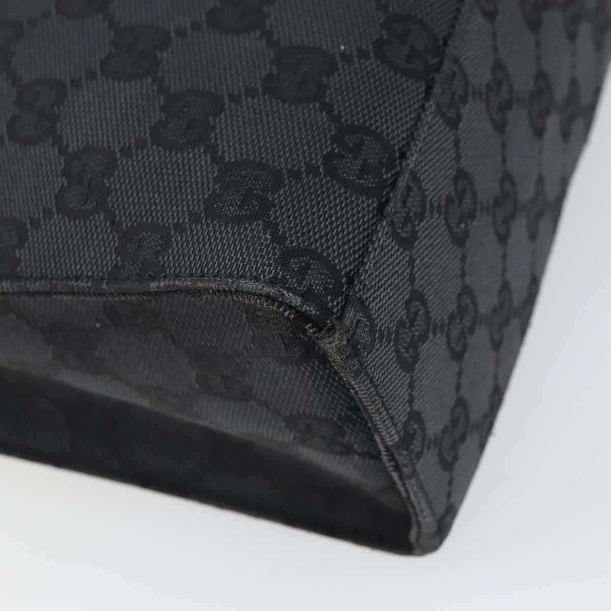 Gucci Jackie Gg Canvas Black Canvas Tote Bag Bag (Pre-Owned)
