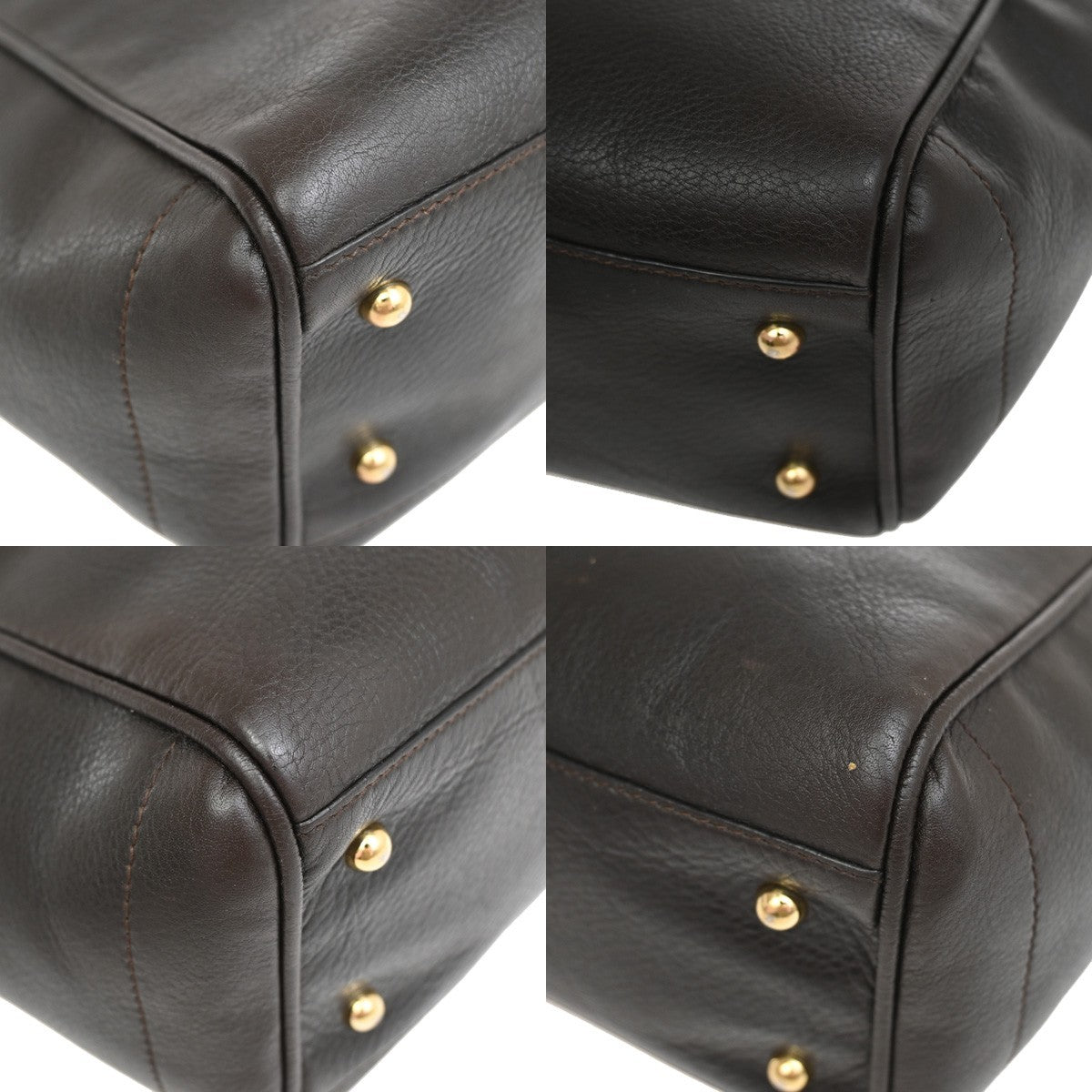 Loewe Heritage Leather Brown Leather Tote Bag Bag (Pre-Owned)