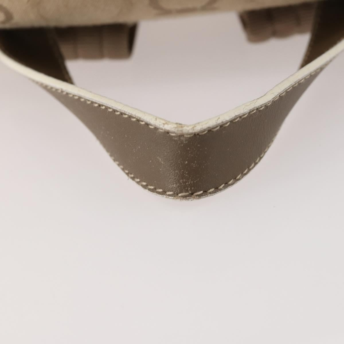 Salvatore Ferragamo Gancini Canvas Beige Canvas Backpack Bag (Pre-Owned)