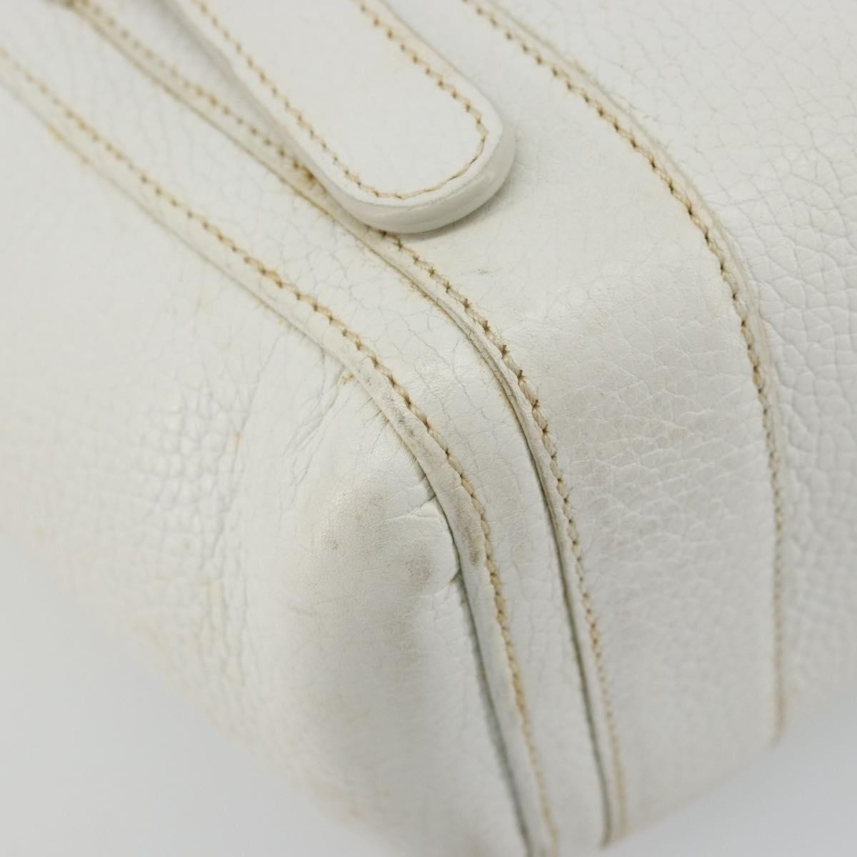 Loewe Senda Leather White Leather Handbag (Pre-Owned)