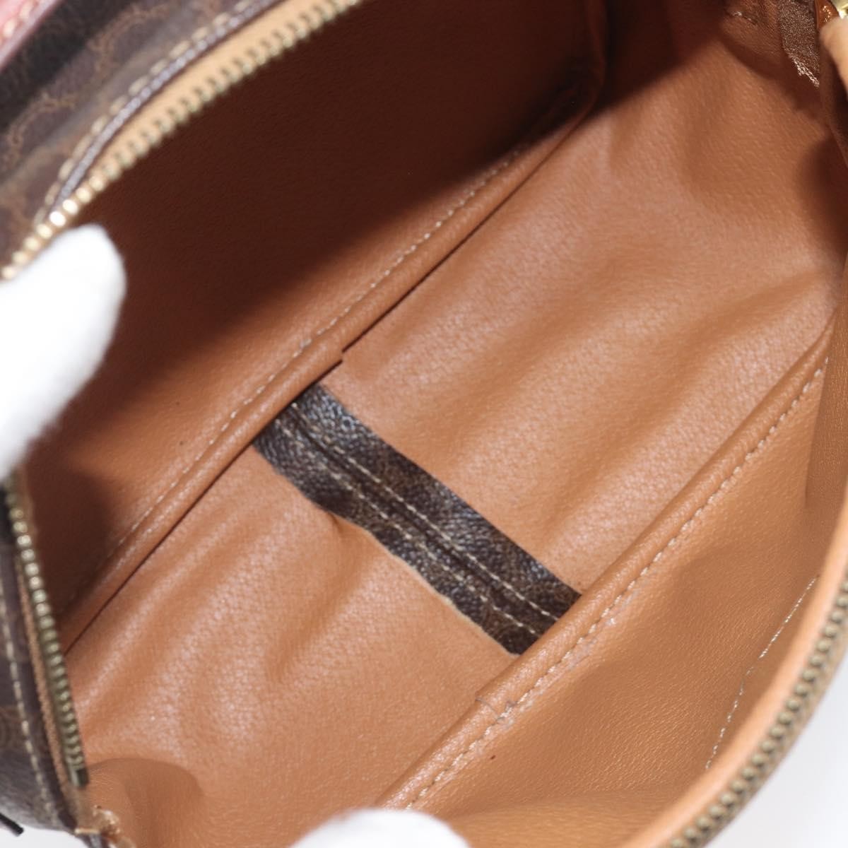 Celine Vintage Handbag Toile Céline Brown Canvas Handbag (Pre-Owned)