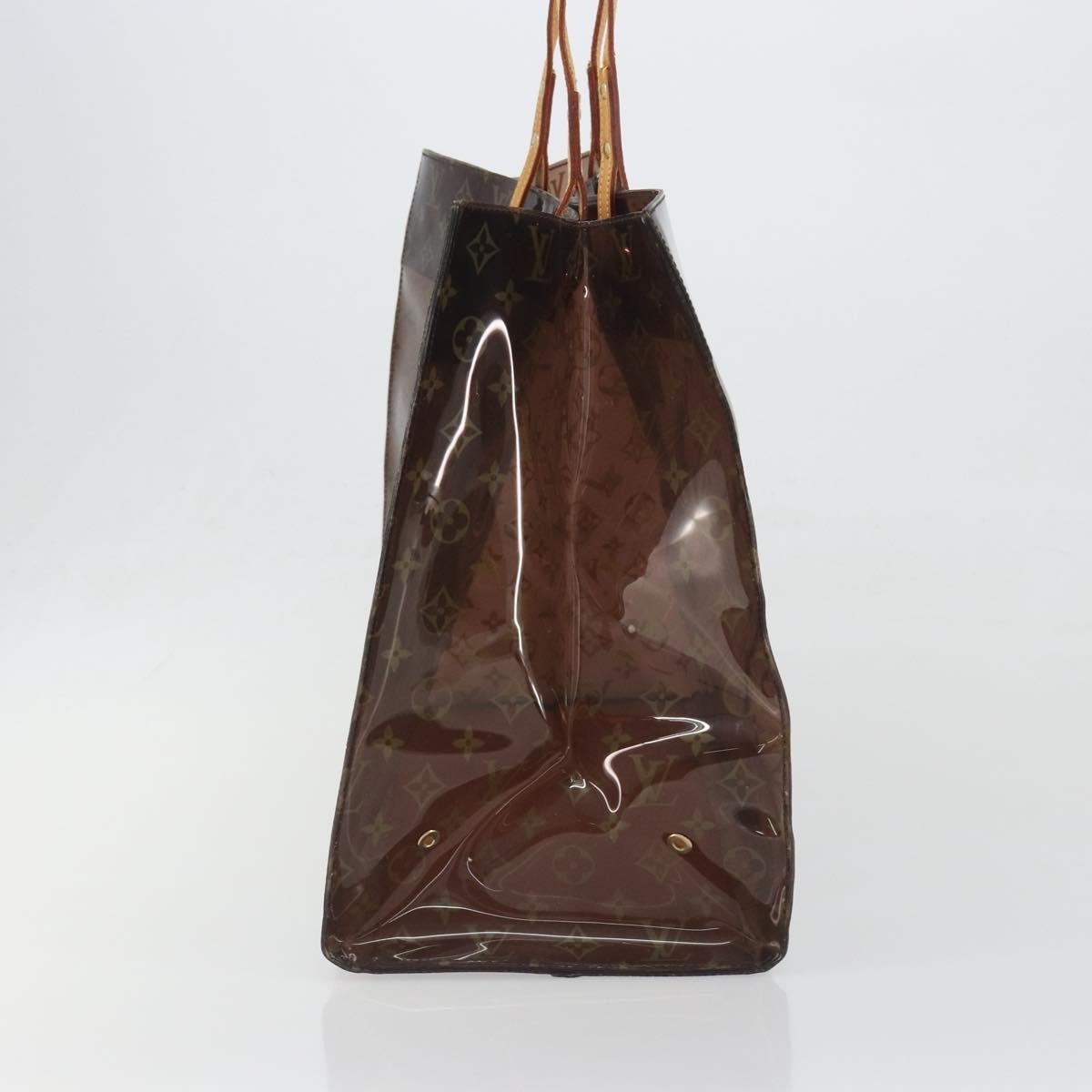 Louis Vuitton Ambre Sac Cabas Monogram Vinyl Brown Plastic Tote Bag Bag (Pre-Owned)