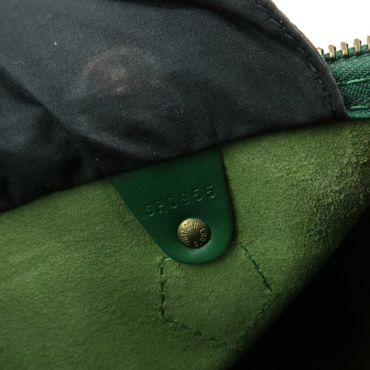 Louis Vuitton Speedy Epi Leather Green Leather Handbag (Pre-Owned)