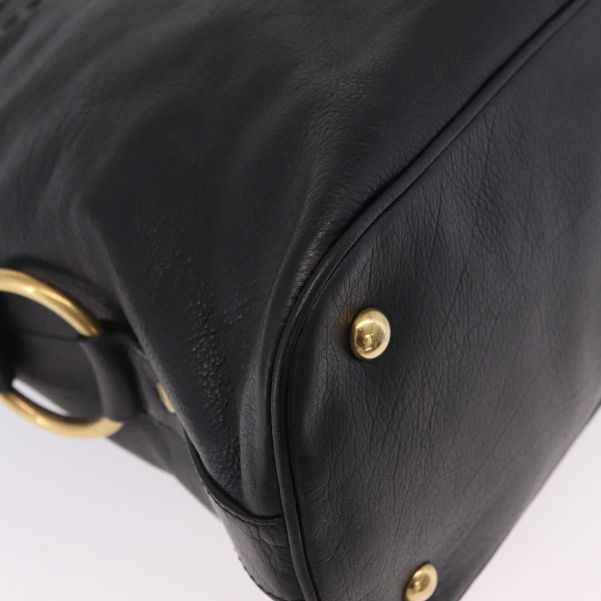 Saint Laurent Muse Leather Black Leather Shoulder Bag Bag (Pre-Owned)