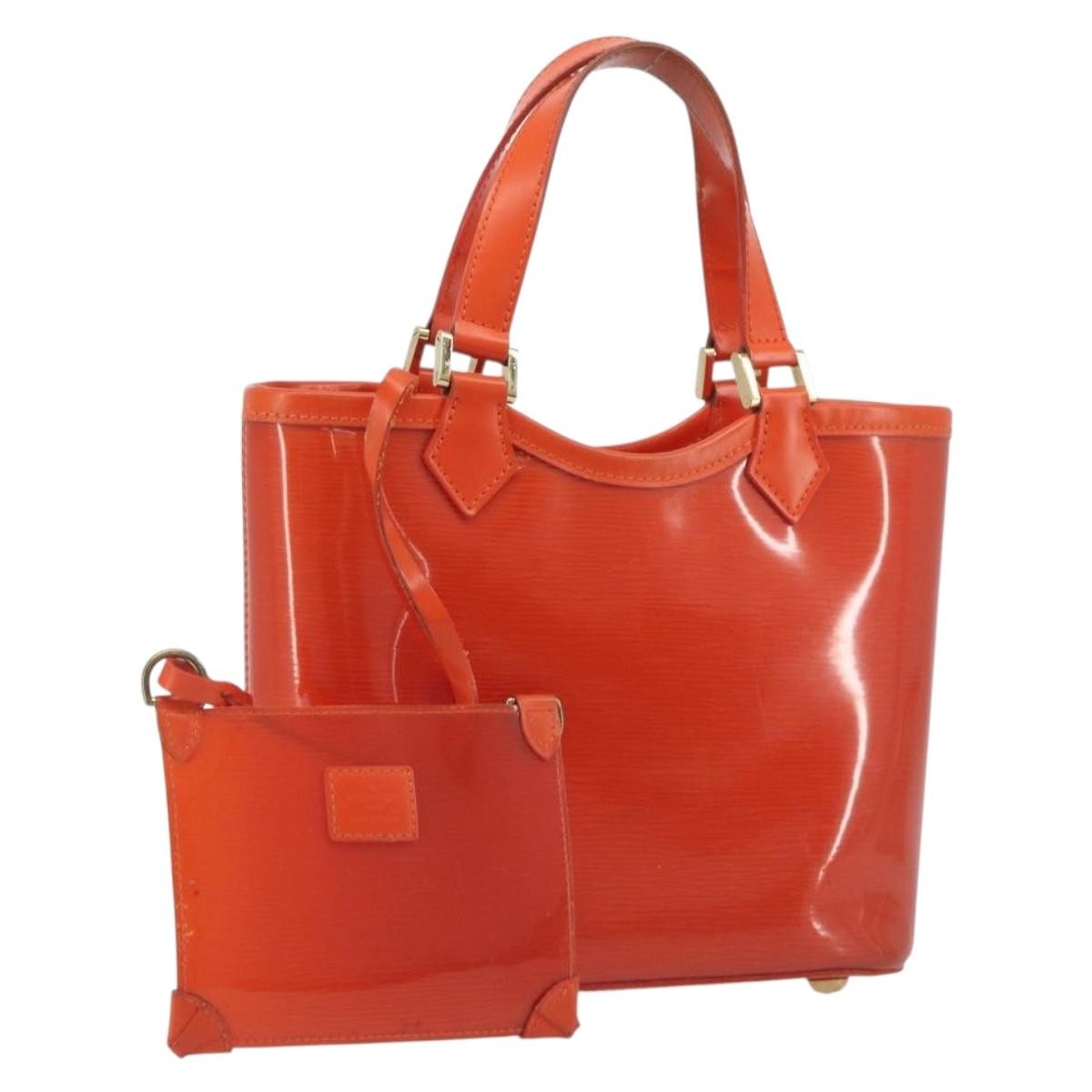 Louis Vuitton Plage Lagoon Bay Vinyl Epi Leather Orange Leather Tote Bag Bag (Pre-Owned)