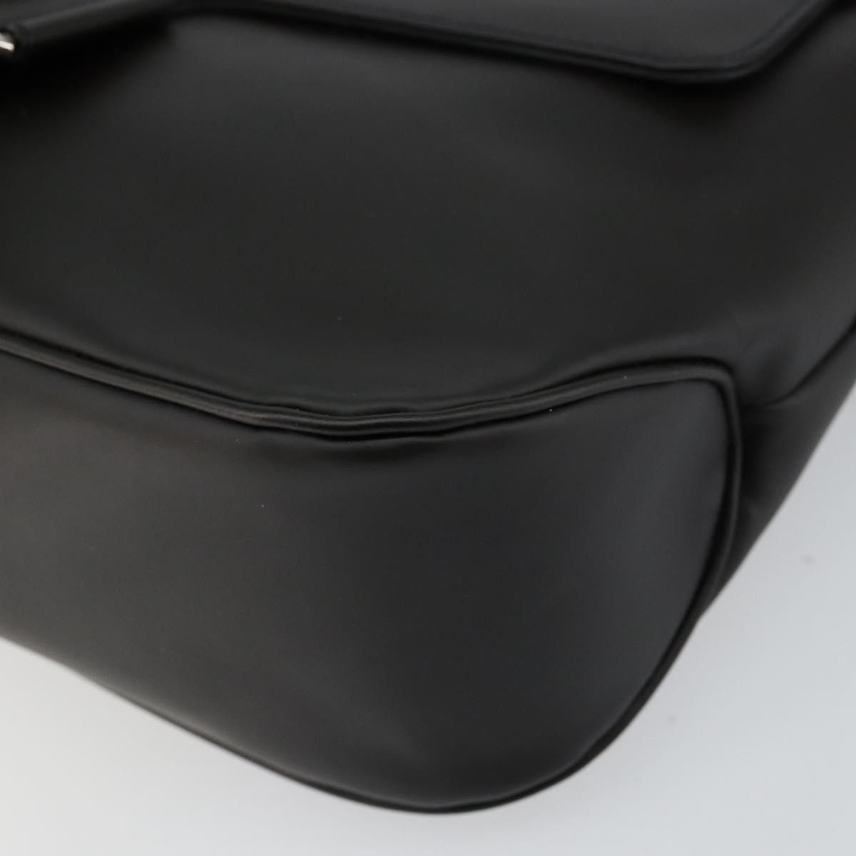 Salvatore Ferragamo Vala Leather Black Leather Bag (Pre-Owned)