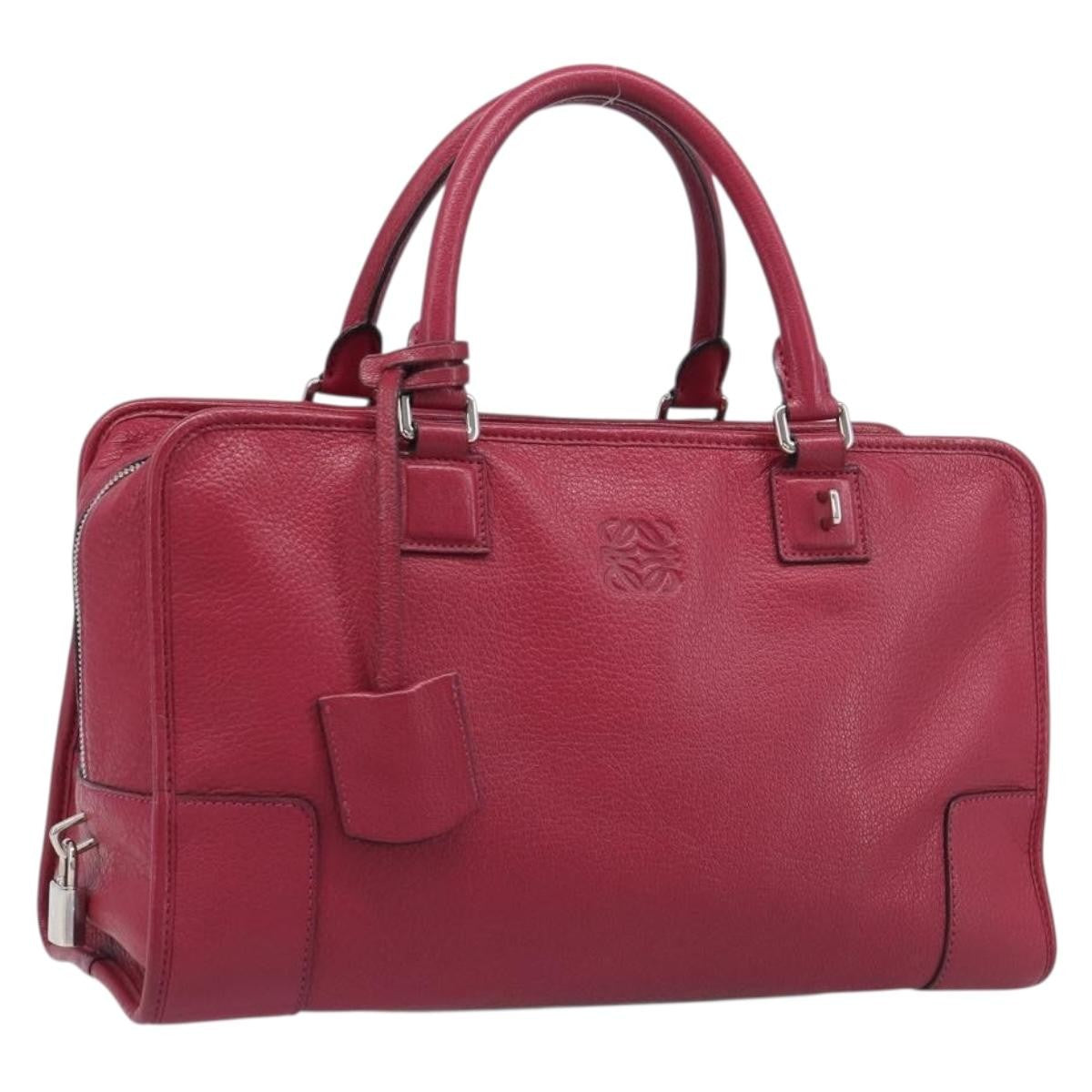 Loewe Amazona Leather Red Leather Handbag (Pre-Owned)