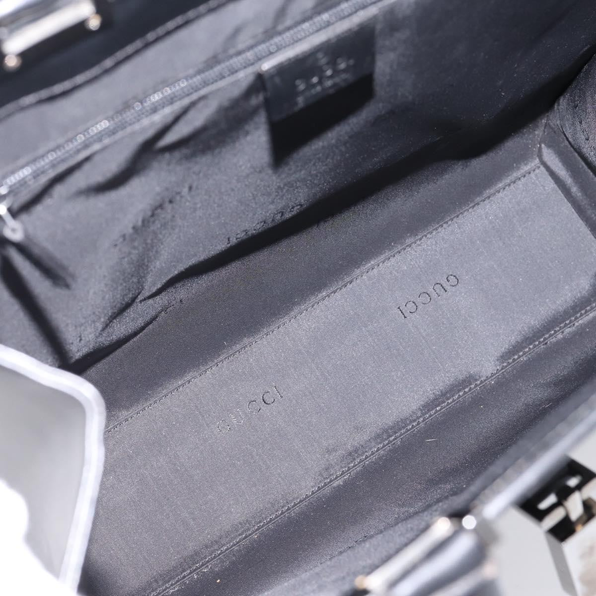 Gucci Jackie Leather Black Leather Tote Bag Bag (Pre-Owned)