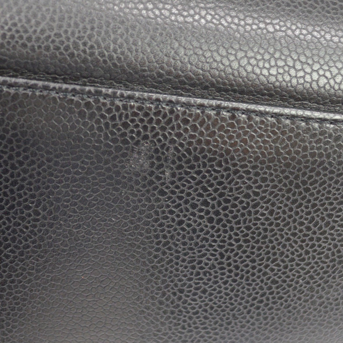 Chanel Vintage Timeless Shopping Caviar Black Leather Tote Bag Bag (Pre-Owned)
