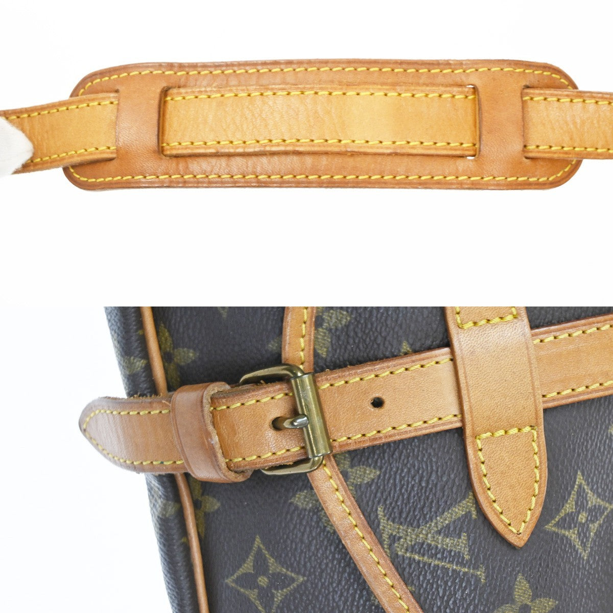 Louis Vuitton Saumur Monogram Canvas Brown Canvas Handbag (Pre-Owned)