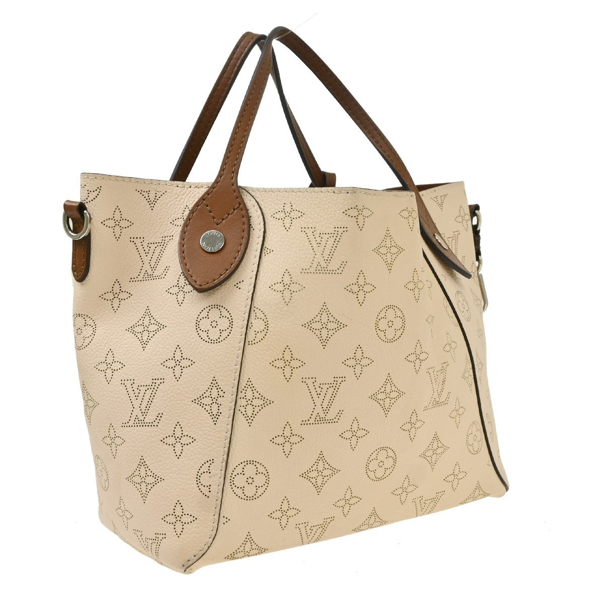 Louis Vuitton Hina Mahina Leather Beige Leather Handbag (Pre-Owned)