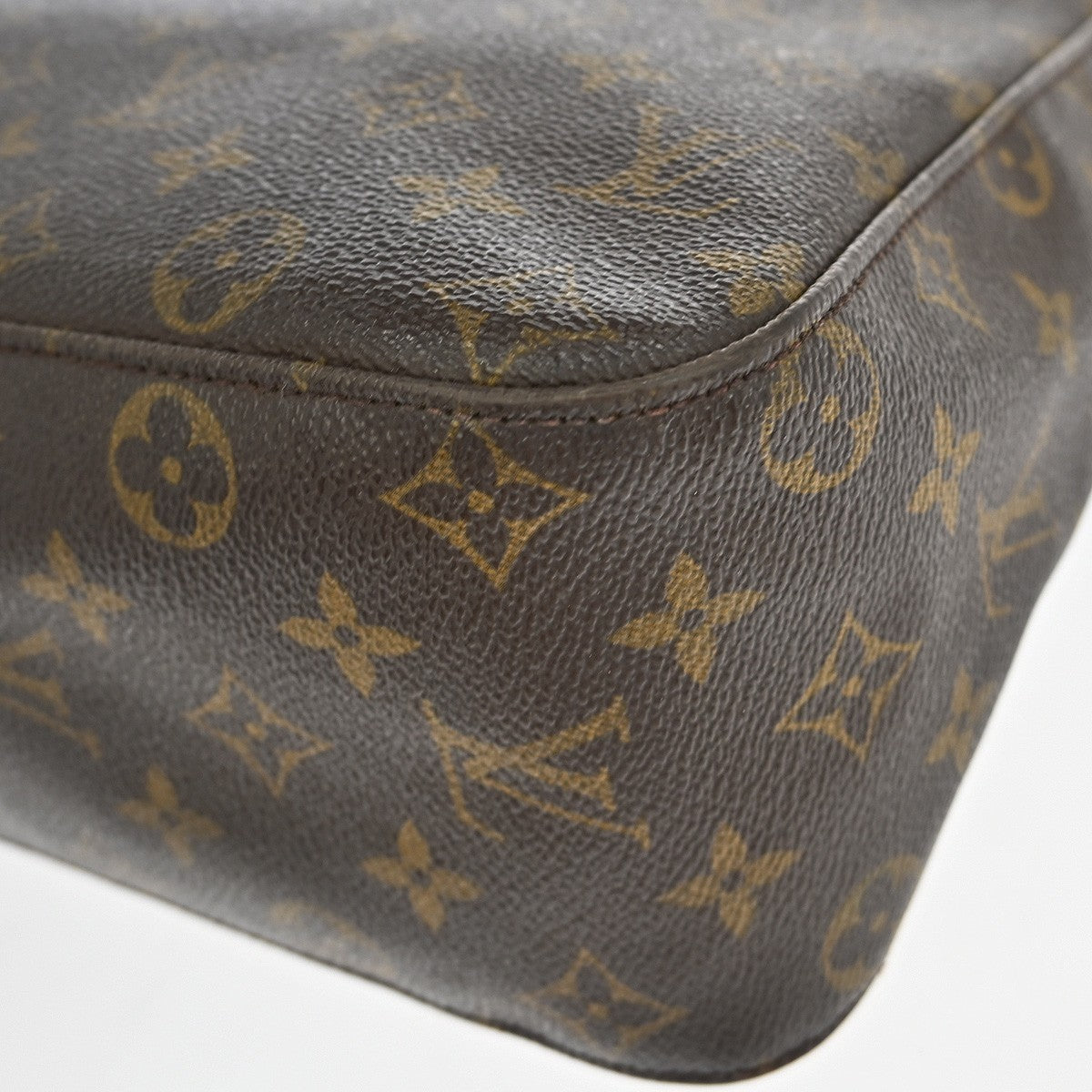 Louis Vuitton Looping Monogram Canvas Brown Canvas Handbag (Pre-Owned)