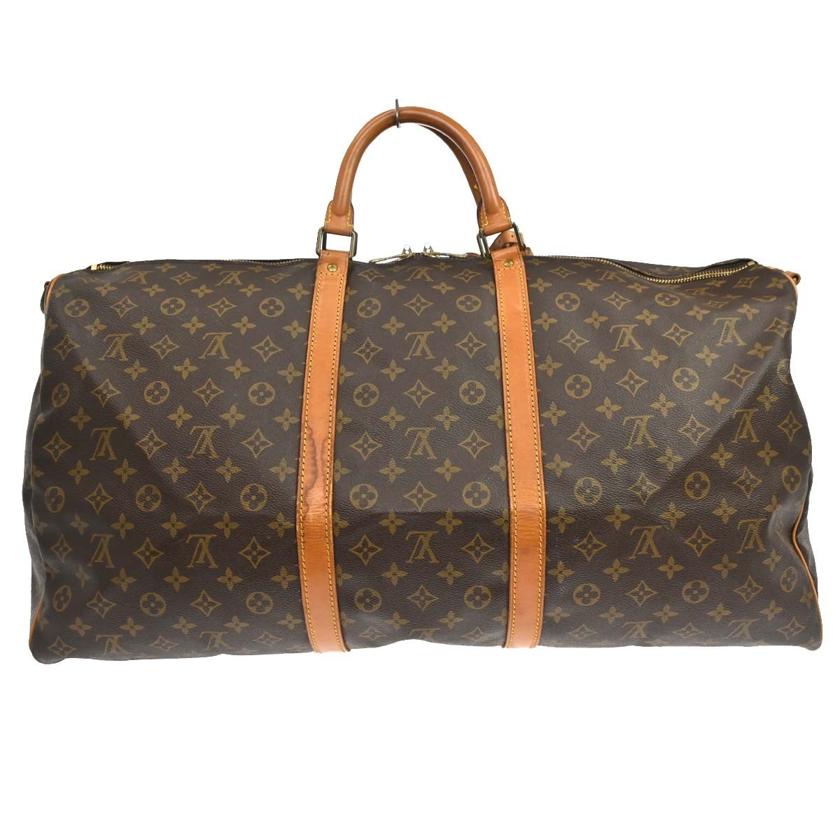 Louis Vuitton Keepall Bandouliere Monogram Canvas Brown Canvas Travel Bag Bag (Pre-Owned)