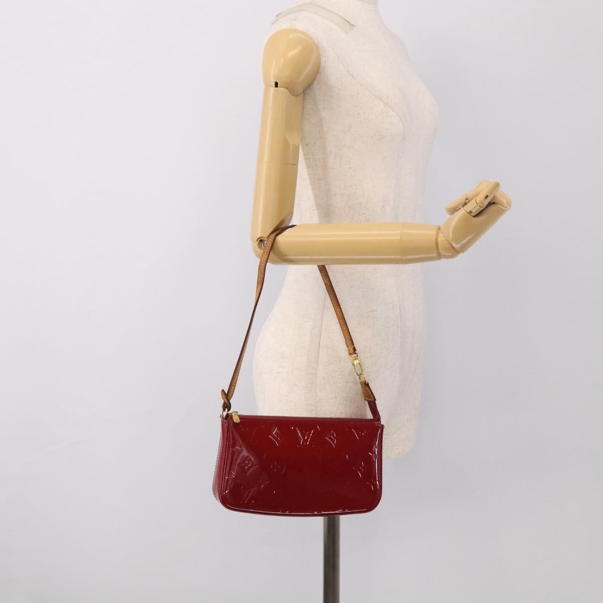 Louis Vuitton Pochette Accessoires Nm Monogram Vernis Pink Patent_Leather Clutche & Pouche Bag (Pre-Owned)