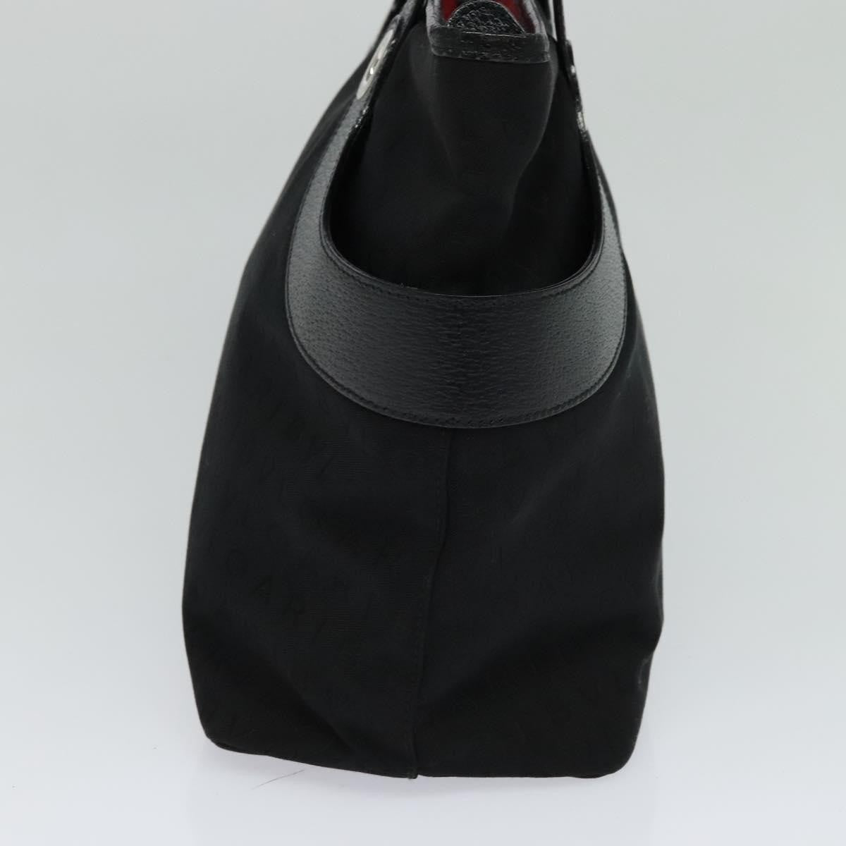 Bvlgari Logomania Canvas Black Canvas Shoulder Bag Bag (Pre-Owned)