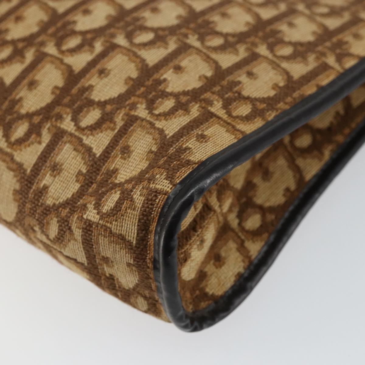 Christian Dior Vintage Trotter Diorissimo Canvas Brown Canvas Shoulder Bag Bag (Pre-Owned)