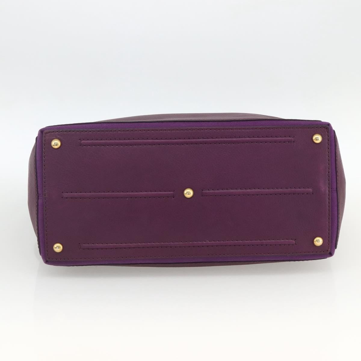 Saint Laurent Bicolor Muse Two Cabas Leather Purple Leather Tote Bag Bag (Pre-Owned)