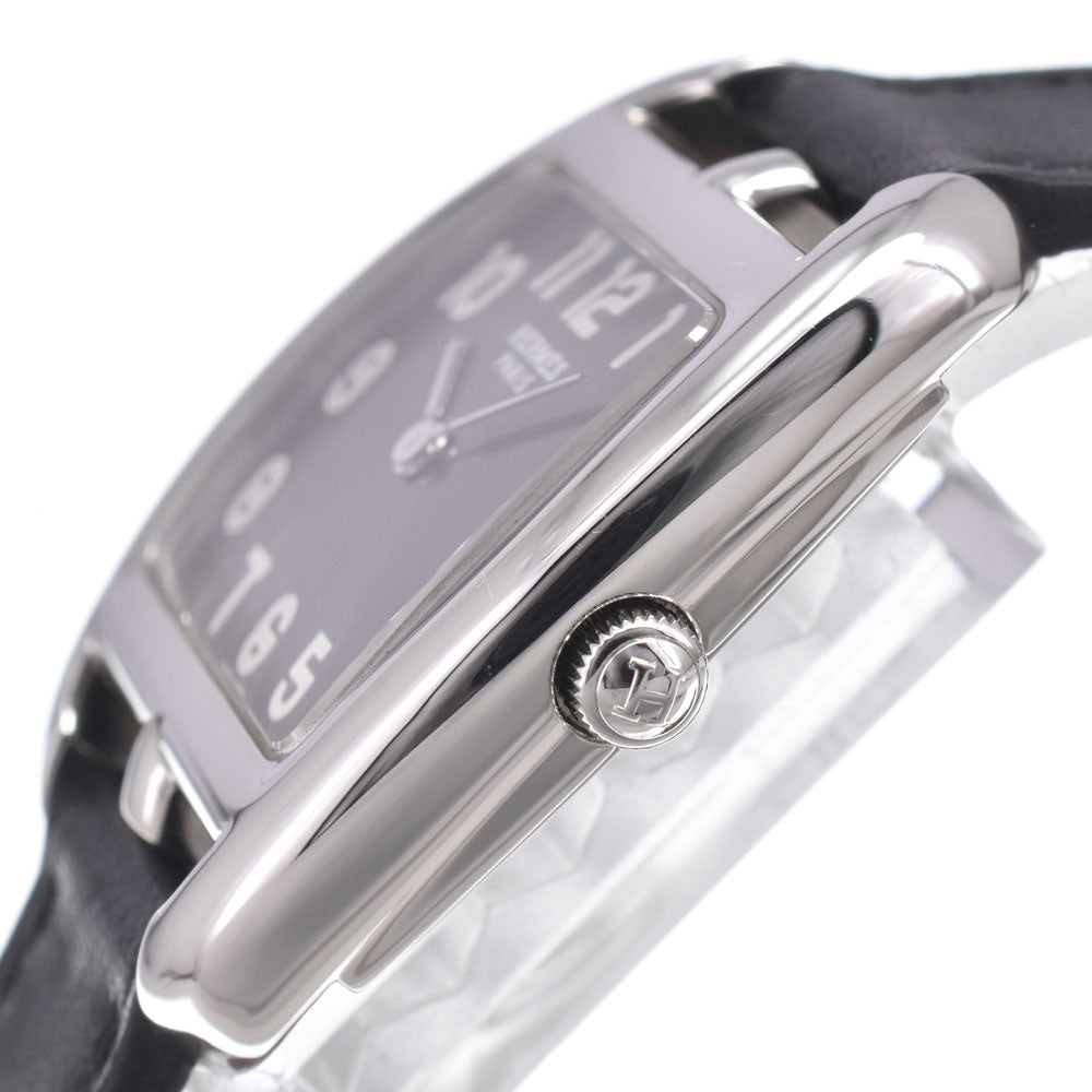 Hermes Cape Cod Quartz Stainless Steel And Leather Watch (Pre-Owned)