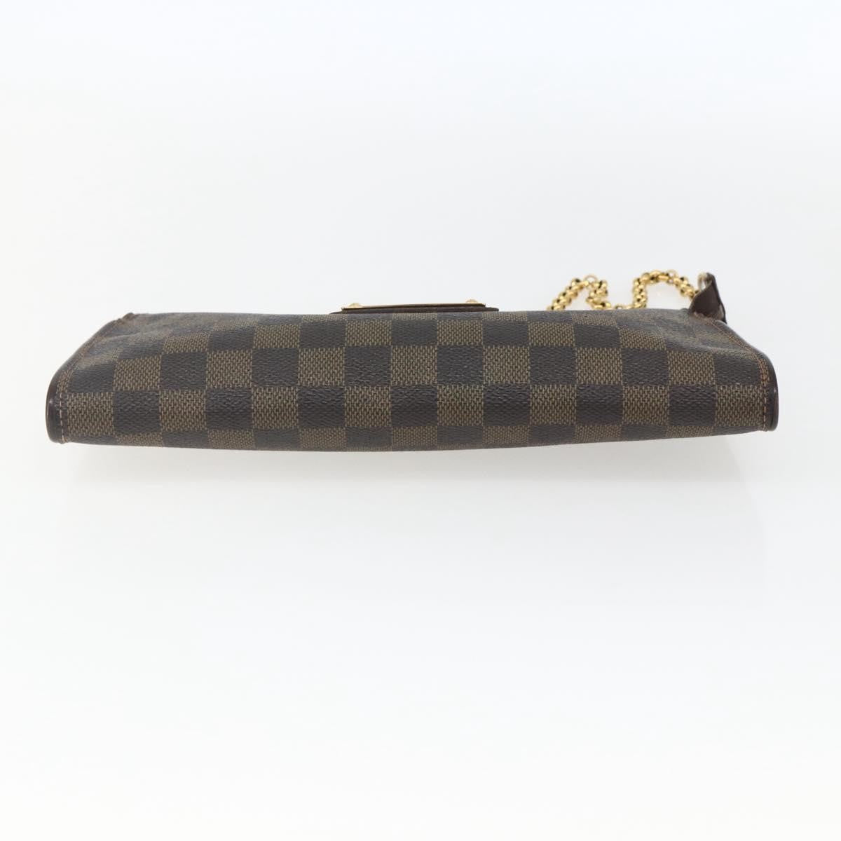 Louis Vuitton Sophie Damier Ebene Brown Canvas Clutche & Pouche Bag (Pre-Owned)