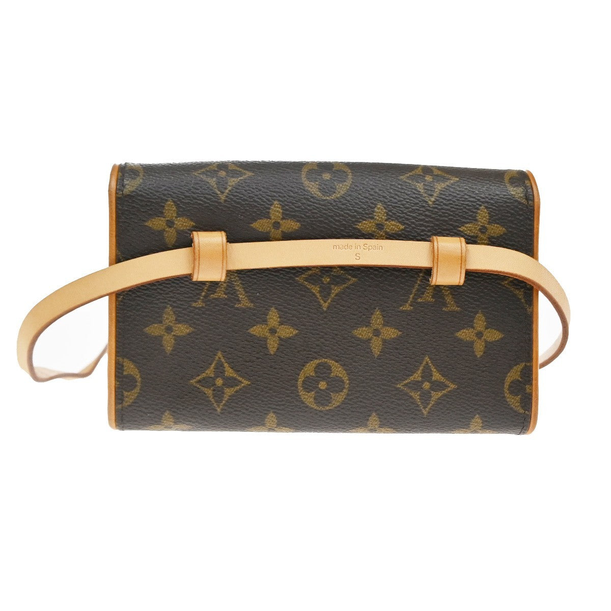 Louis Vuitton Florentine Waist Monogram Canvas Brown Canvas Handbag (Pre-Owned)