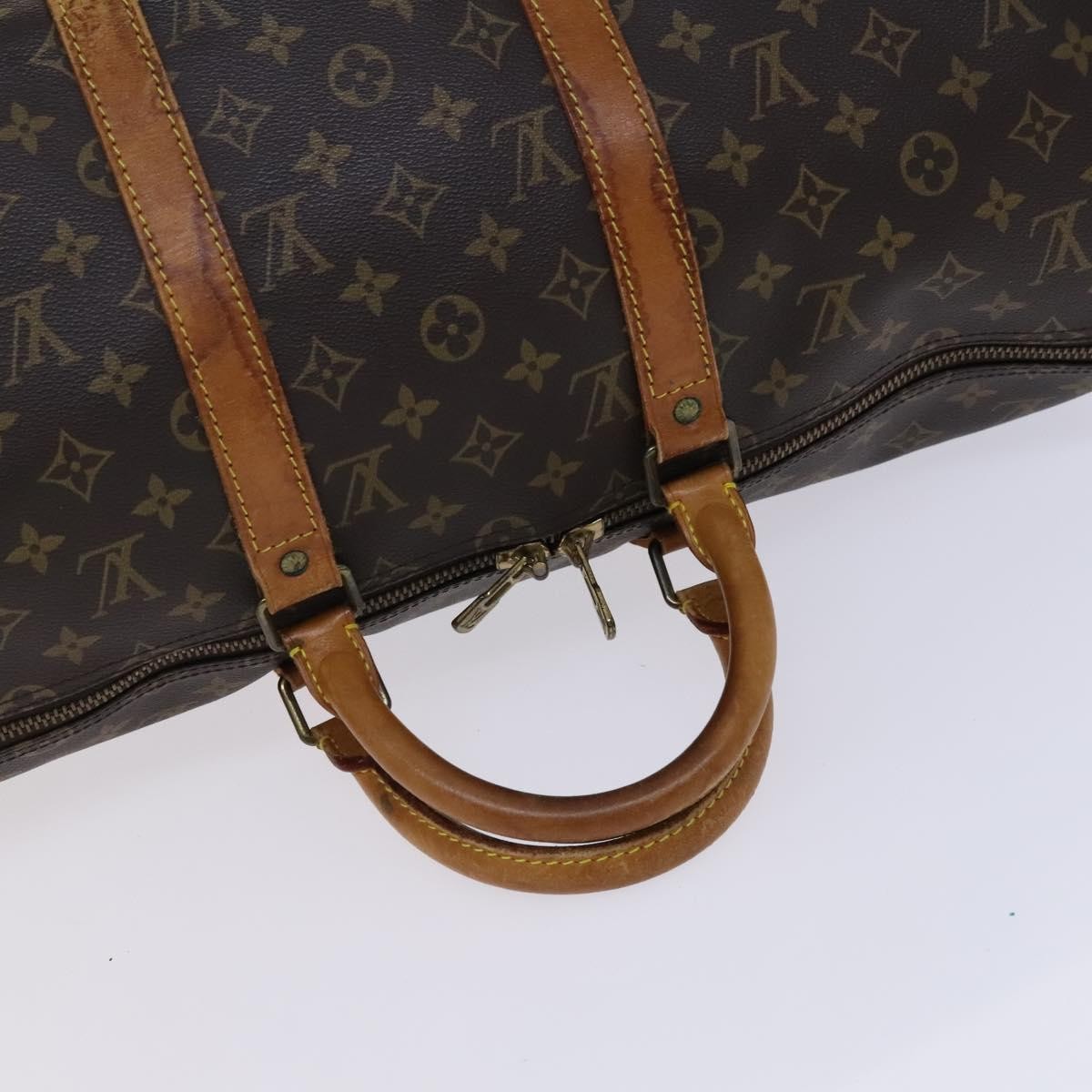 Louis Vuitton Keepall Monogram Canvas Brown Canvas Travel Bag Bag (Pre-Owned)