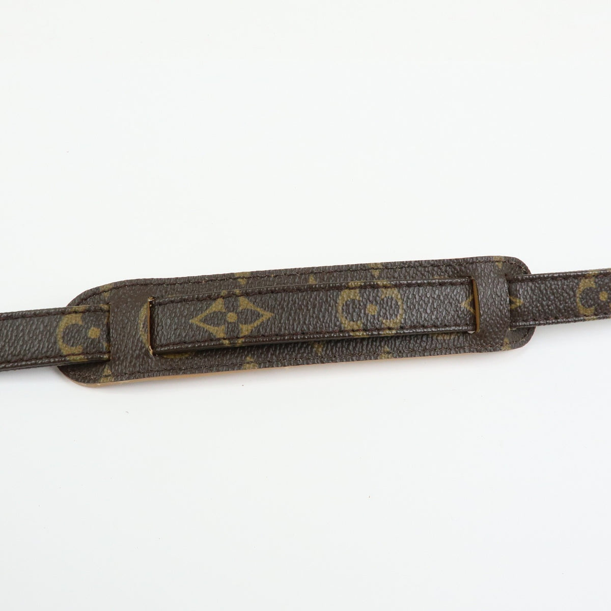 Louis Vuitton Shoulder Strap Monogram Canvas Brown Canvas Straps Accessory (Pre-Owned)