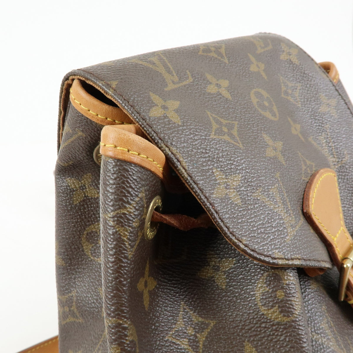 Louis Vuitton Vintage Montsouris Monogram Canvas Brown Canvas Backpack Bag (Pre-Owned)