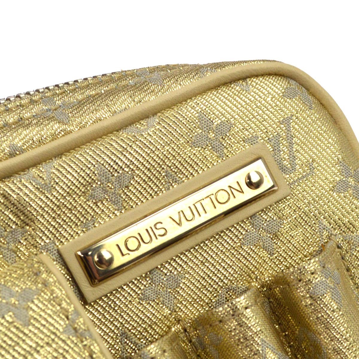 Louis Vuitton Mckenna Mini Lin Gold Canvas Shoulder Bag Bag (Pre-Owned)