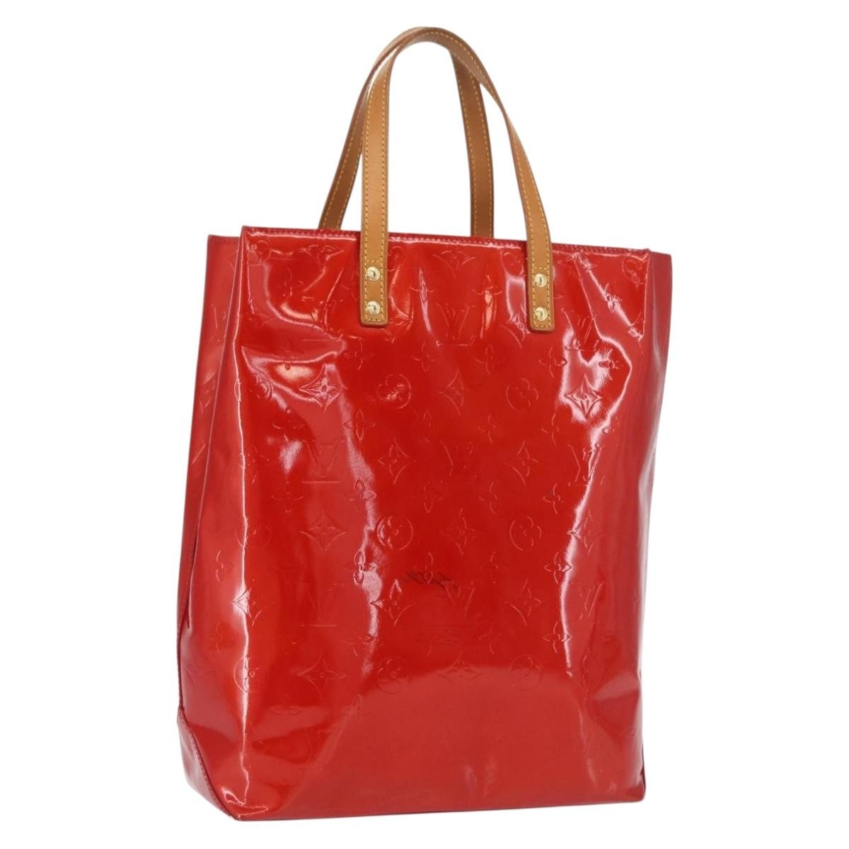 Louis Vuitton Reade Monogram Vernis Red Patent_Leather Handbag (Pre-Owned)