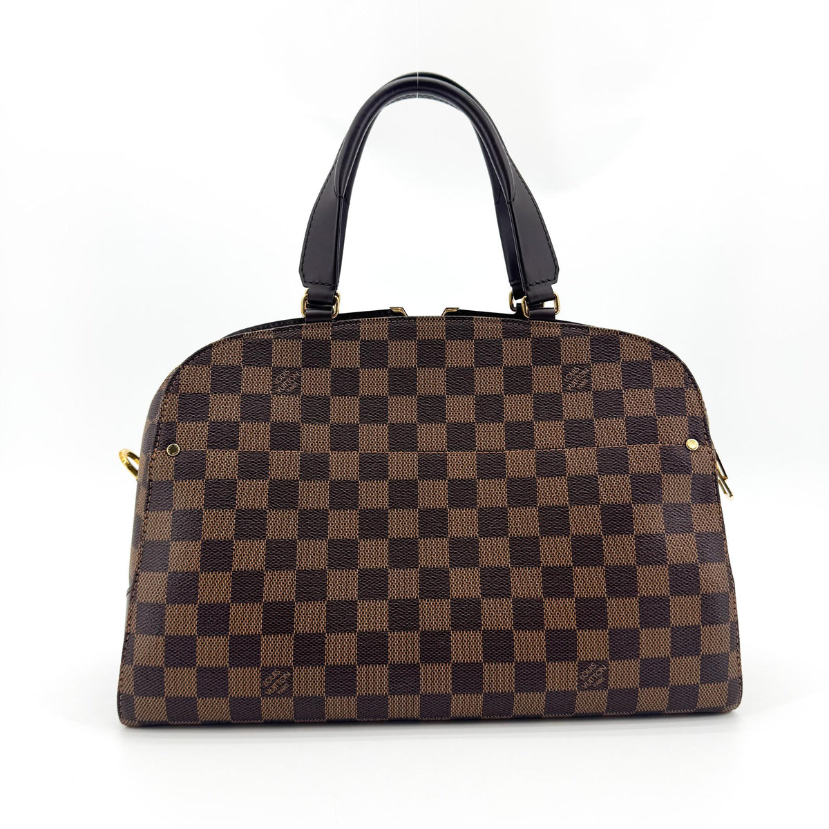 Louis Vuitton Kensington Bowling Damier Brown Canvas Handbag (Pre-Owned)