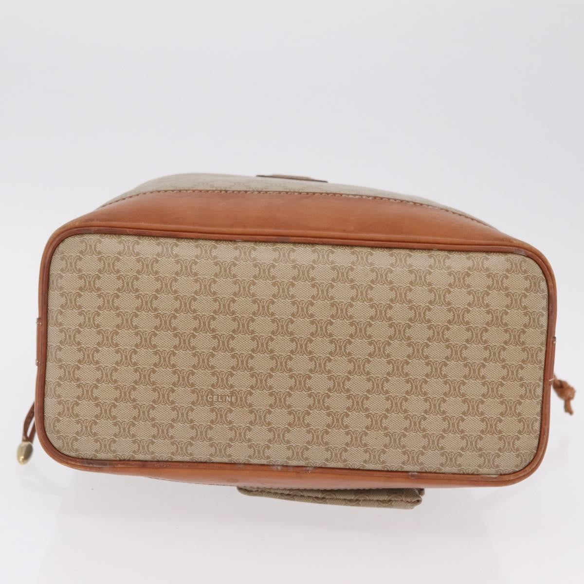 Celine Macadam Shoulder Canvas Beige Canvas Crossbody Bag Bag (Pre-Owned)